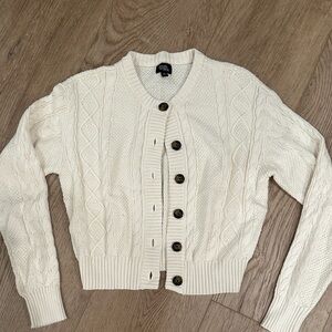 Pacsun Cream Cable Knit Sweater